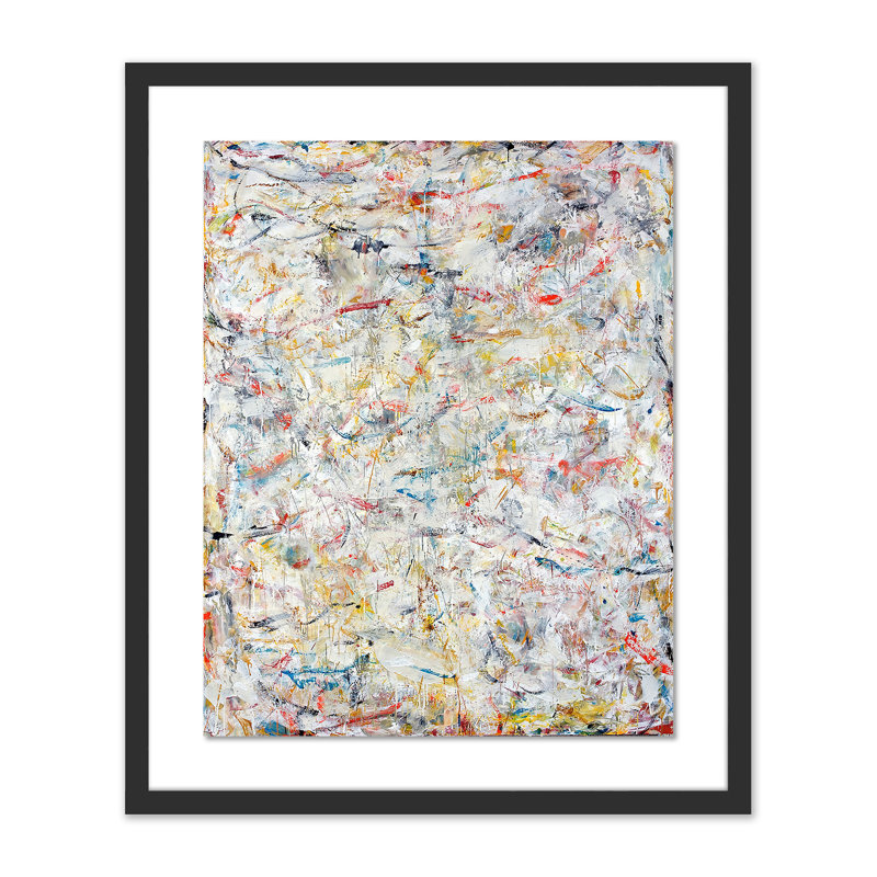 Elysium #21 Painting by Brad Ellis, 40" H x 33" W x 2.5" D, White