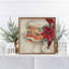 Chapeau de père Noël vert poinsettia antique-1125100940-1125100938