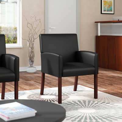 Vinyl Seat Reception Chair with Manufactured Wood Frame