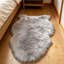 Solid Colour Faux Sheepskin 90cm X 60cm Area Rug