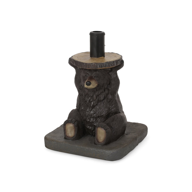 Base de parasol avec motif d'ours