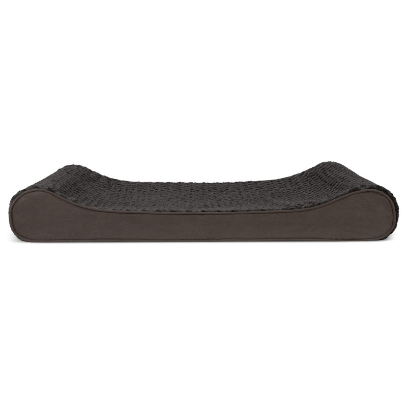 Ultra Plush Luxe Lounger Orthopedic Foam Contour Dog Bed, Jumbo (45" W x 30" D x 6" H), Chocolate, Orthopedic Foam
