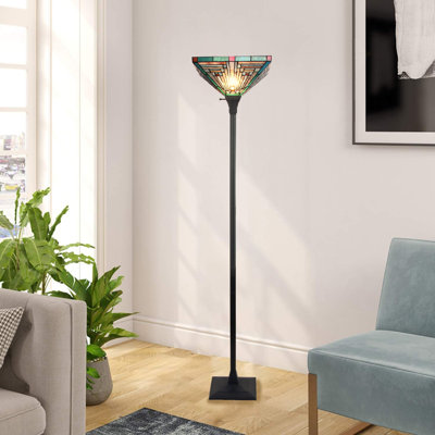 70'' Blackish Bronze Torchiere Floor Lamp