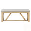 Ensemble de table de salle à manger 6 pièces avec table rectangulaire, 4 Chiars et un banc-1915078284