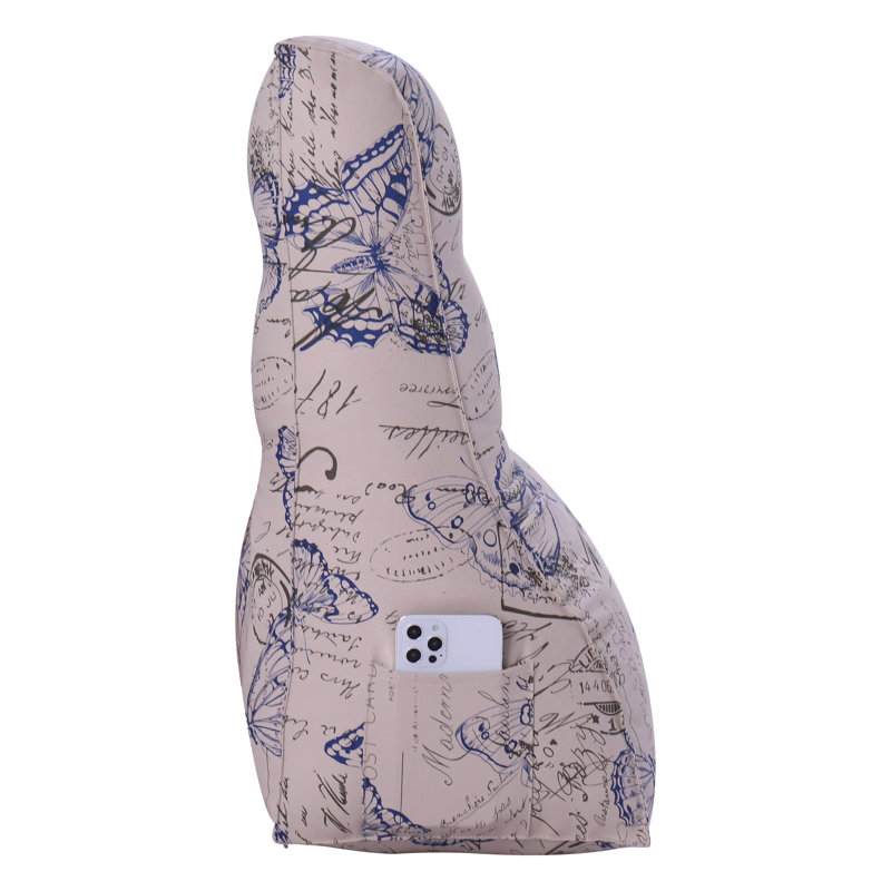 Animal Print Beige Backrest Cushion