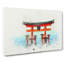 Itsukushima Shrine In Hiroshima Japan In Abstract - Wrapped Canvas-55310898