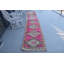 Tapis de couloir turc Herki fabriqué à la main en rose - idéal pour l'extérieur, les couloirs et les cuisines