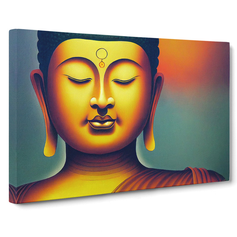 Golden Buddha Vol.4 - Wrapped Canvas, 35cm H x 50cm W x 3cm D