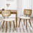 Faux Leather Upholstered Side Chair Dining Chair And Walnut Wood Finish-154983807-154983798