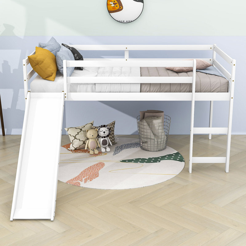 Lit mezzanine simple Giannetto par Harriet Bee, Blanc