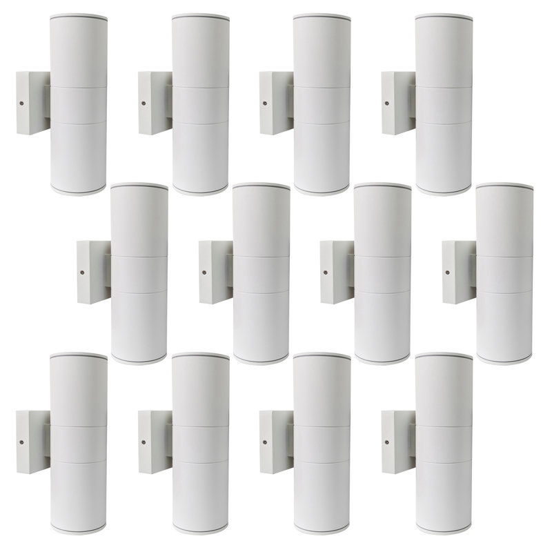 Éclairage extérieur 12 po 2700K intégré en aluminium à 12 lumières à DEL pour l'extérieur de la véranda, Naturel