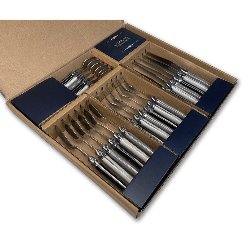 Laguiole Production 24 Pce Flatware Set Iris