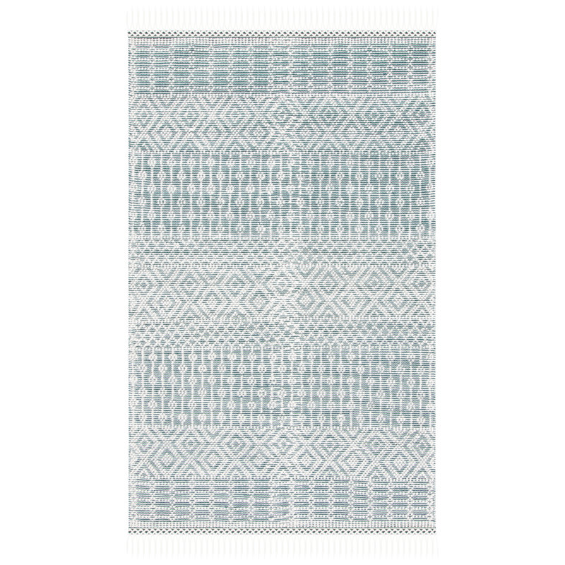 Vintage Look Hand Woven Area Rug, Rectangle 244 x 305 cm
