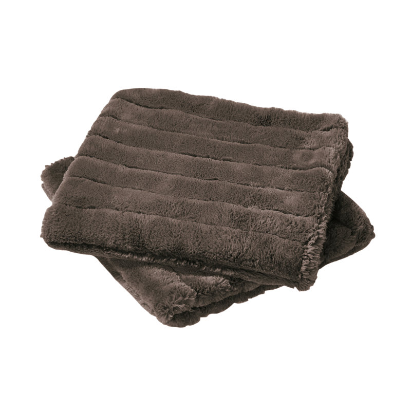 Super Mink Polyester Zip Pillow Cover, Chocolate