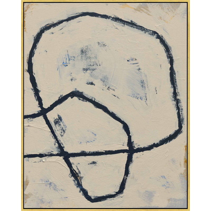 Twisted 6 Print by Jacques Pilon, 30" H x 24" W x 1.25" D, Gold Framed Canvas