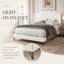 Lit plateforme tapissier Padilla Queen Boucle-1587690131