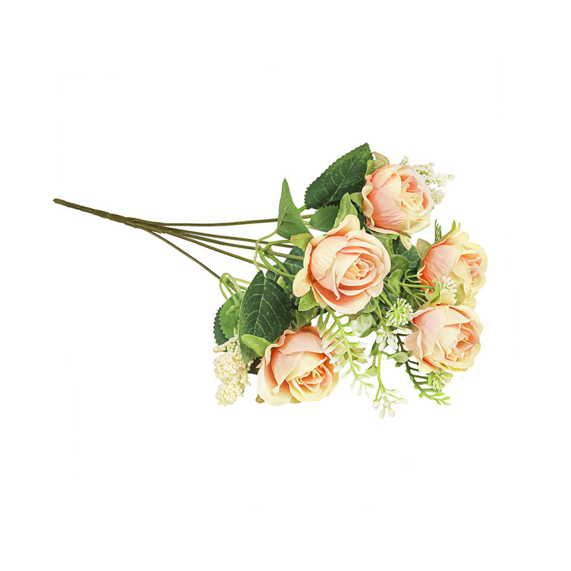 Bouquet de petites fleurs artificielles, Pêche