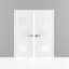 Portes blanches standard en verre givré Sete-58145209