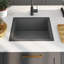 VidaXL Kitchen Sink Undermount Sink with Strainer Stainless Steel Sink Square-85501553-85501554