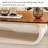 Simple light luxury oval glass coffee table-105170399