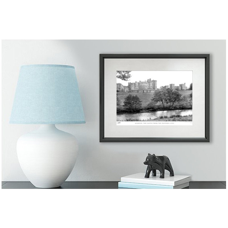 Alnwick, The Castle From The Pastures C1955 - Single Picture Frame Print, 40cm H x 50cm W x 2.3cm D