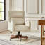 Lundgren Transitional Vegan Leather Tilting Executive Chair With Lumbar Support And Solid Base-1581064054