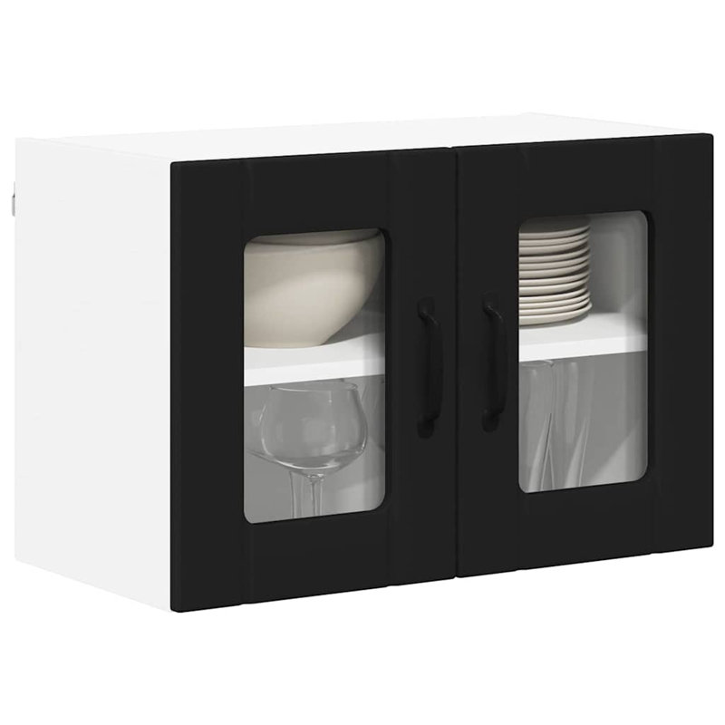 Vidaxl Kitchen Cabinet Grey Sonoma 60 X 31 X 40 Cm Engineered Wood, Black