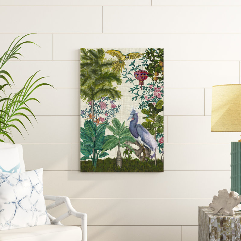 Paradis chinoiserie I, H 36 po x l 24 po x P 1,25 po