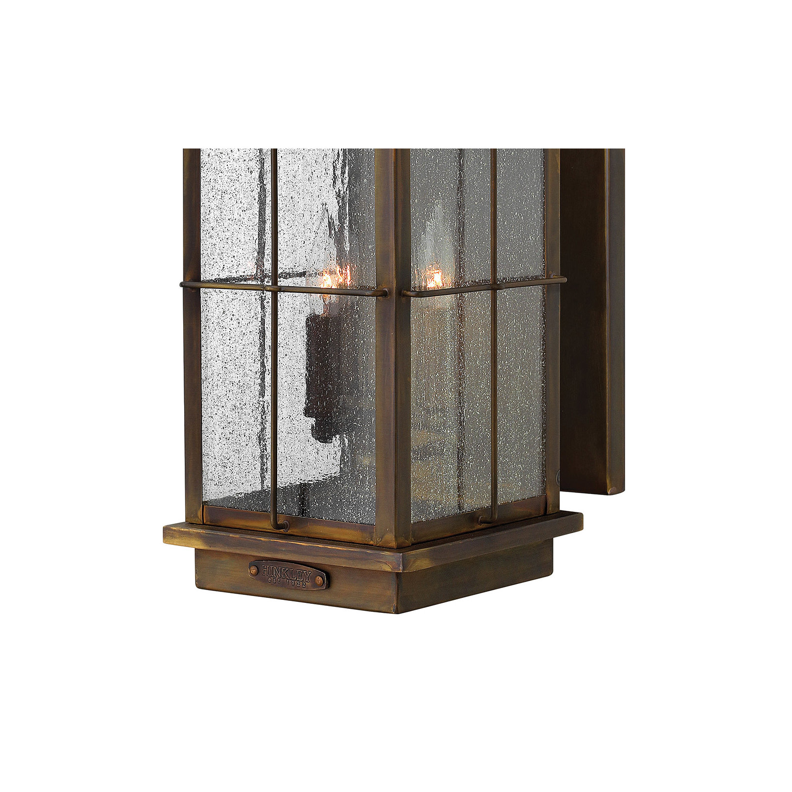 Bingham 3-Light Outdoor Wall Lantern, Sienna, No Bulb