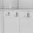 Modern Hallway Hall Tree with Metal Hooks and Shoe Cubbies (White)-1587489196