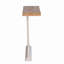 Console Classic Classic blanc délavé avec plateau en bois brun