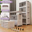 Bacs de rangement en plastique avec couvercles - bacs de rangement en plastique empilables sur roulettes, organisateurs de placard et armoire de rangement avec portes, plus grand 4 niveaux-1187588216