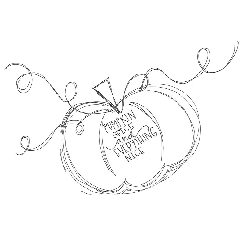 Pumpkin Spice And Everything Nice 1 - Wrapped Canvas Print, 30cm H x 46cm W x 3.8cm D