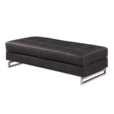 Global United Genuine Leather Ottoman