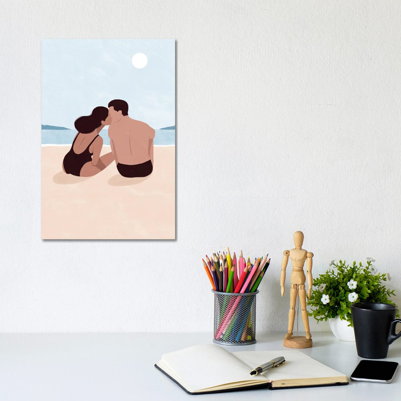 First Kiss by Maja Tomljanovic - Gallery-Wrapped Canvas Giclée on Canvas, 30.48 cm H x  20.32 cm W  x  1.905 cm D