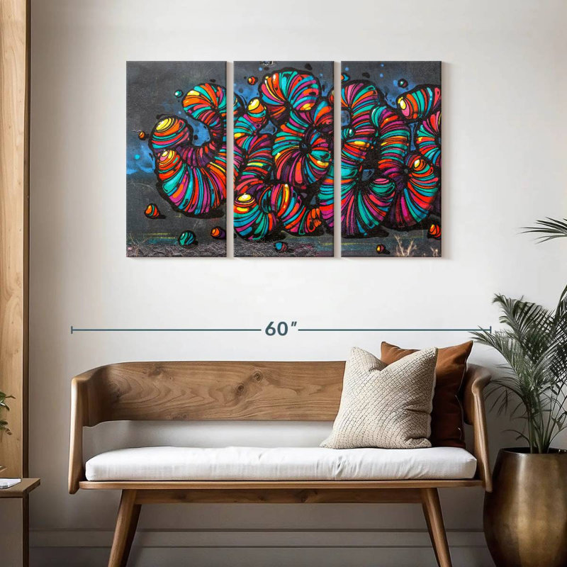 Brampt Street Worms, 28" H x 45" W