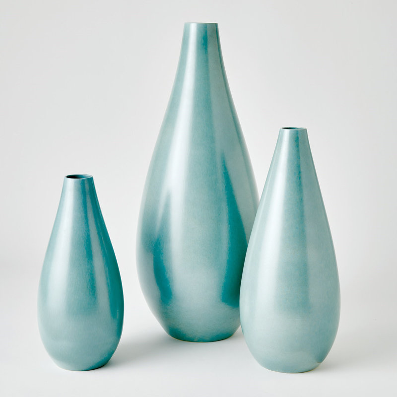 Handmade Ceramic Table Vase, 25.5" H x 11" W x 11" D