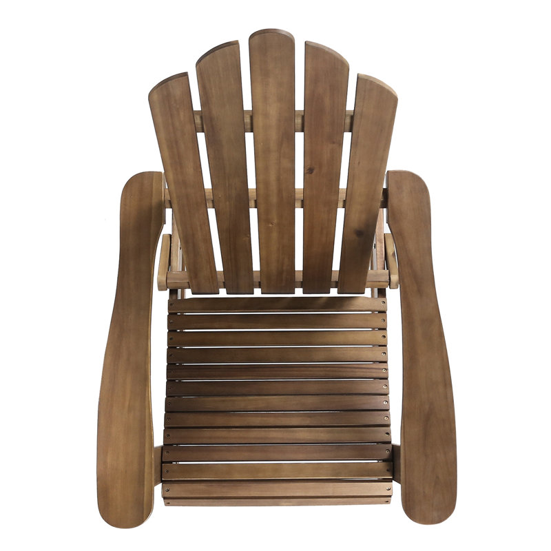Fauteuil à bascule brun foncé - Améliorez votre plaisir en plein air Cette chaise polyvalente s'adapte à tous les décors de jardin