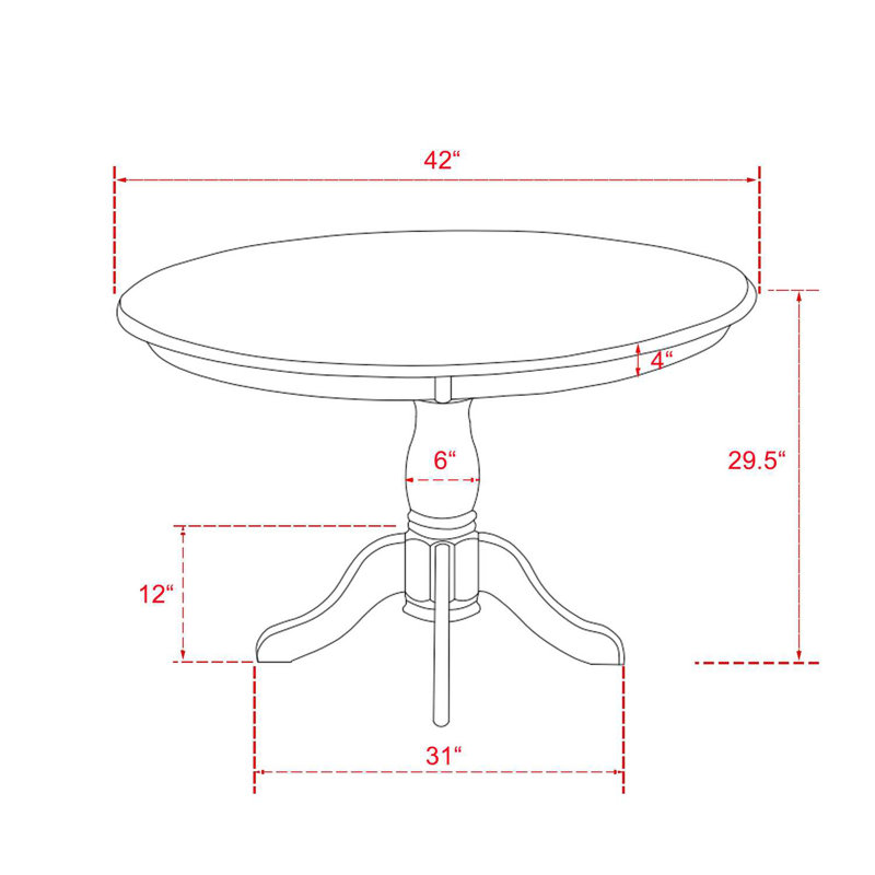 L'ensemble de mobilier de salle à manger 3 pièces comprend une table de salle à manger ronde avec piédestal et 2 chaises rembourrées en tissu de lin beige clair, 42 x 42 pouces, acajou
