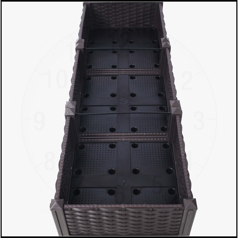 Jardinière surélevée pour jardinière - jardinière surélevée, Brun