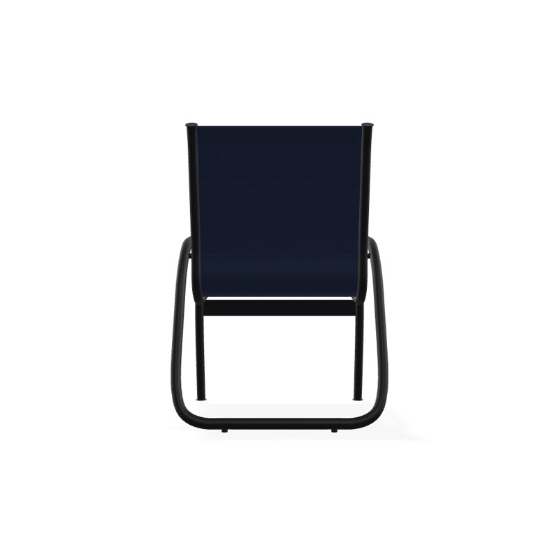 Fauteuil de patio Gardenella, Bleu marine 13D Sunbrella®, Noir texturé