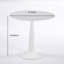 Table de salle à manger multifonctionnelle moderne de 31,5 pouces avec plateau en MDF blanc, style Mid-Century pour la cuisine et le salon