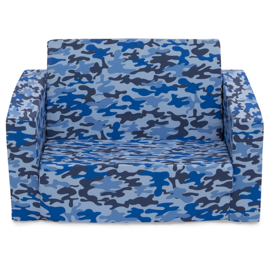 Cozee Camo Polyester Twill 2-in-1 Convertible Sofa to Lounger Delta Children