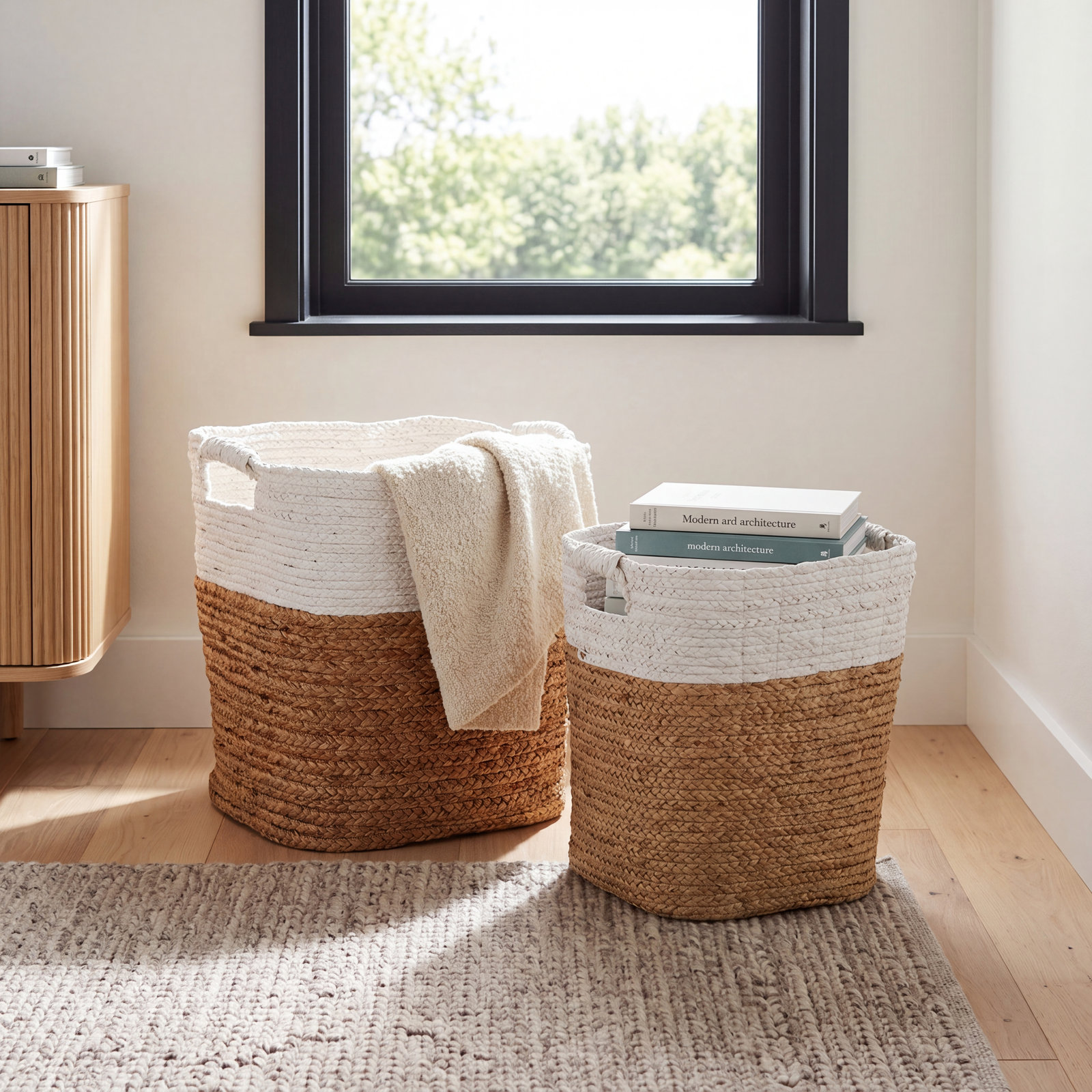 Madura 2 Pieces Rectangular Baskets Set
