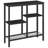 Dadash 29.5" Small Console Table with Metal Mesh Shelf-1742425901