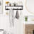 Wall Mounted Coat Rack With Shelf, Key Hooks And Mail Holder - Multi-Functional Entryway Organizer, Floating Shelf With Storage For Hats, Coats And Keys - Durable Solid Wood Construction-1399985643