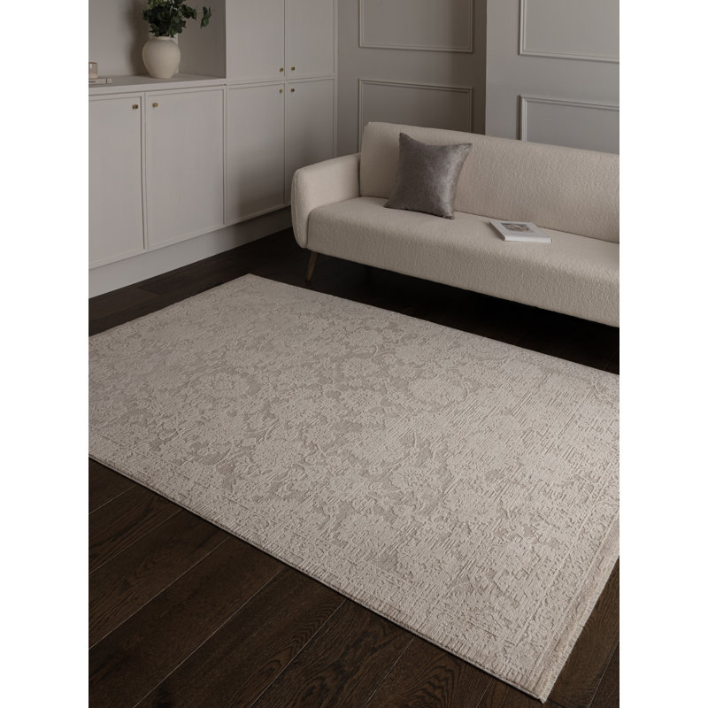 Asiatic Laurent Damask Natural Beige Area Rug, Rectangle 200 x 300 cm