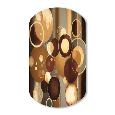 Magnani - Abstract Cylinder Shape Assymterical Metal Wall Art
