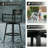 3-Piece Aluminum Outdoor Swivel Bar Set with 30" Seat Height Stools-389745934