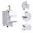 White 3-Drawer Filing Cabinet With Four Casters & Superior Top For Office Use